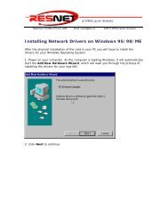 Installing Network Drivers on Windows 95-98-Me - MyLaurier