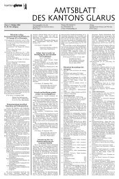 Amtsblatt des Kantons Glarus, 2.10.08 - Glarus24.ch