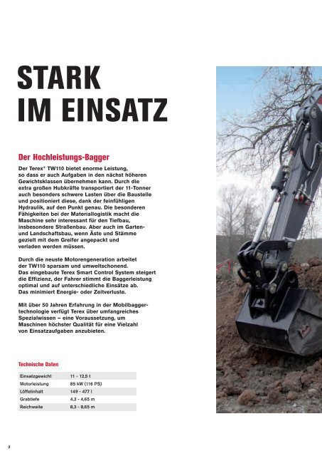 TW110 Datenblatt - Terex Corporation