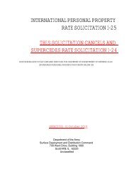 international personal property rate solicitation i ... - SDDC - U.S. Army