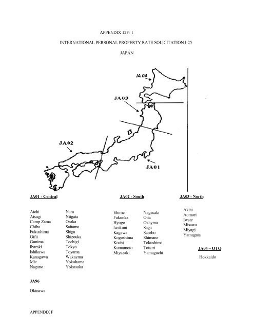 international personal property rate solicitation i ... - SDDC - U.S. Army