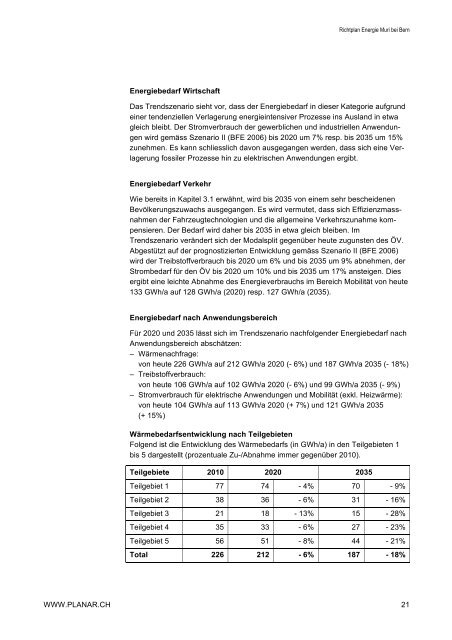 Richtplan Energie - Muri bei Bern