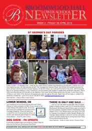 NEWSLETTER - Broomwood Hall