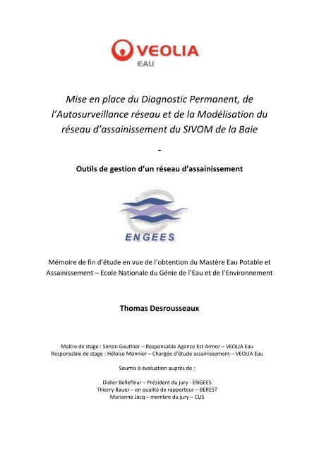 Exemple De Rapport De Stage Hydraulique  doniemas