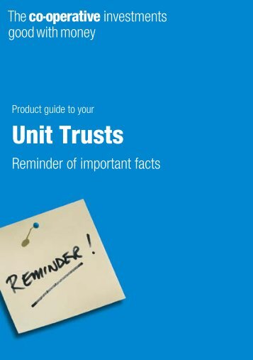 Unit Trusts - The Co-operative Insurance