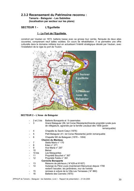 dossier zone de protection du patrimoine - La Seyne-sur-Mer