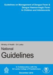 Guidelines on Management of DF / DHF in Children