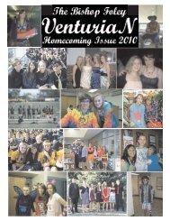 The VenturiaN Staff Page 1 - Bishop Foley Catholic High School