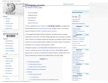 SchrÃ¶dinger equation - Wikipedia, the free encyclopedia