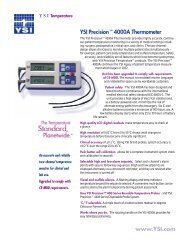 YSI Precisionâ¢ 4000A Thermometer www.YSI.com