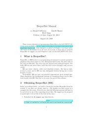 BeeperBot Manual - Department of Computing Science