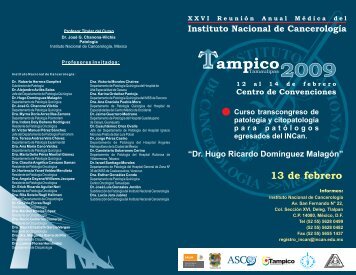 programa_xxvi_tampico patologia_13_feb 09 - Instituto Nacional de ...