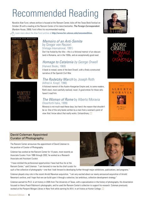 Download PDF Version - Harry Ransom Center - The University of ...