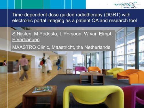 Time-dependent dose guided radiotherapy (DGRT) with ... - Varian