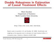 Double Robustness in Estimation of Causal Treatment Effects