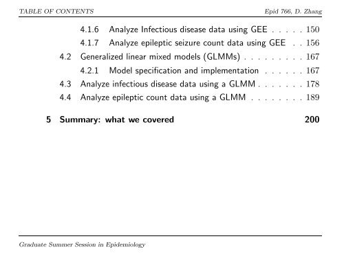 EPID 766: Analysis of Longitudinal Data from ... - NCSU Statistics