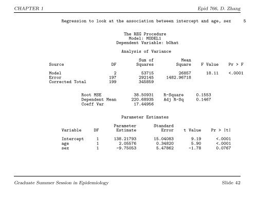 EPID 766: Analysis of Longitudinal Data from ... - NCSU Statistics