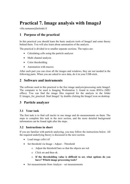 Practical Work 7 Pdf Helsinkifi