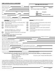 Trip continuance claim form for branch use only - AAA