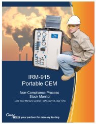 IRM-915 Portable CEMM Brochure - Ohio Lumex Co.
