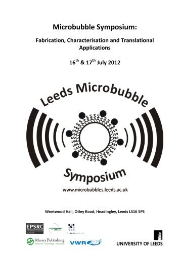 Microbubble Symposium: Fabrication, Characterisation and ...