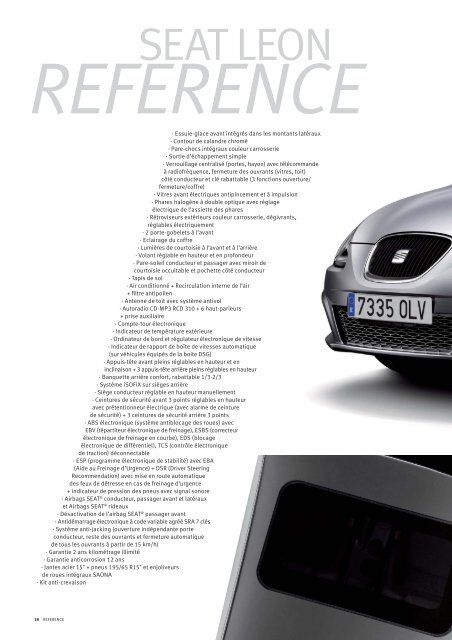 Gamme SEAT Leon - SEAT LEBANON