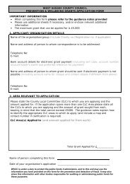 revised application form - West Sussex County Council