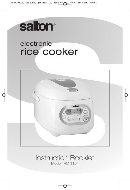 Salton Automatic 6-cup Rice Cooker : Target