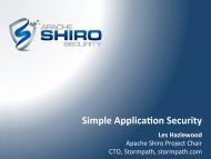 13:45-Intro to Apache Shiro.pdf - ApacheCon