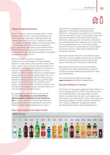 Kurumsal Sosyal Sorumluluk Raporu - Coca Cola İçecek