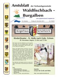 Waldfischbach - Burgalben - Verbandsgemeinde Waldfischbach ...
