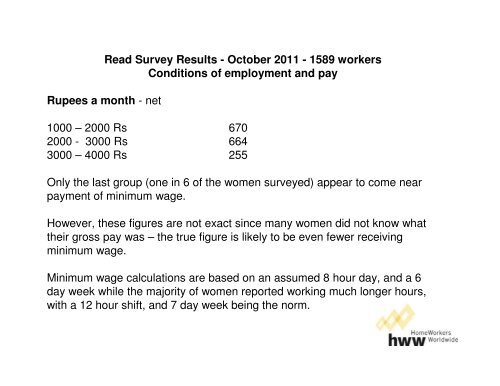 Women workers in the garment and textile sector in Tamil Nadu, India