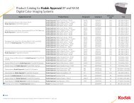 Product Catalog for Kodak Approval XP and NX34 ... - Twsystems.it