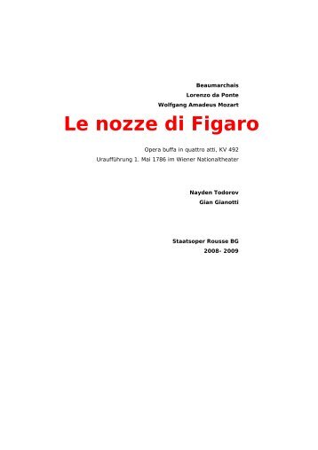 Le nozze di Figaro - Gian Gianotti