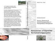 Kennzeichen erfolgreicher Revitalisierungsprojekte