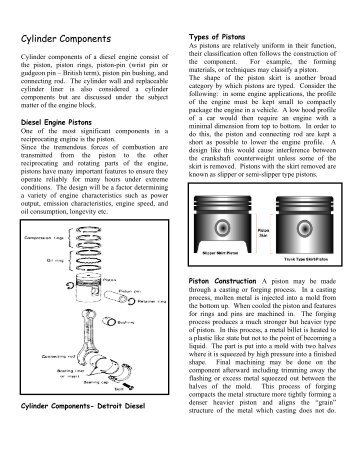 Cylinder Components - Dieselclass.com