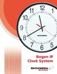 IP Clocks Brochure - Bogen Engineered Systems