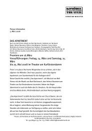 DAS APARTMENT - Theater und KomÃ¶die am KurfÃ¼rstendamm