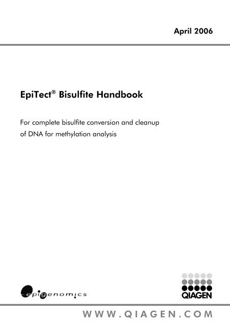 EpiTect Bisulfite Handbook