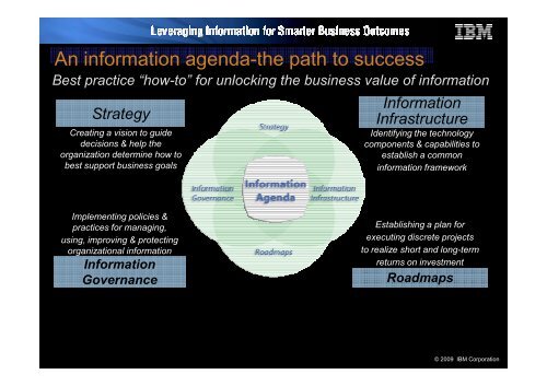 IBM - Information Agenda, Do you have one - Mario Passalacqua - Net