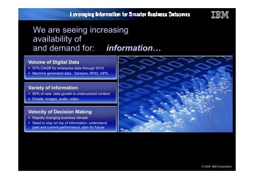 IBM - Information Agenda, Do you have one - Mario Passalacqua - Net