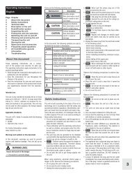 about this document WARNING LEVEL WARNING CAUTION ...