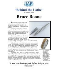 Bruce Boone - International Association of Penturners