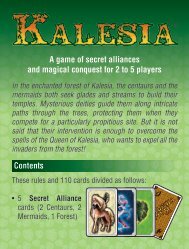 A game of secret alliances and magical conquest for 2 to 5 players ...