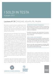 I Soldi in Testa - Lezione n° 39 - Swiss & Global