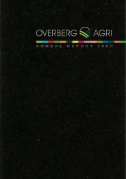 2009 Financial Year - overbergagri