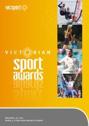 2010 Victorian Sport Awards Booklet - VicSport