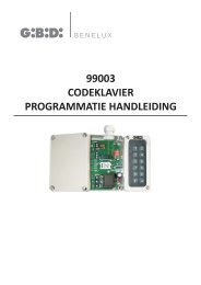99003 - Codeklavier DCE3, tweedelig, opbouw, IP65, 3 ... - GiBiDi