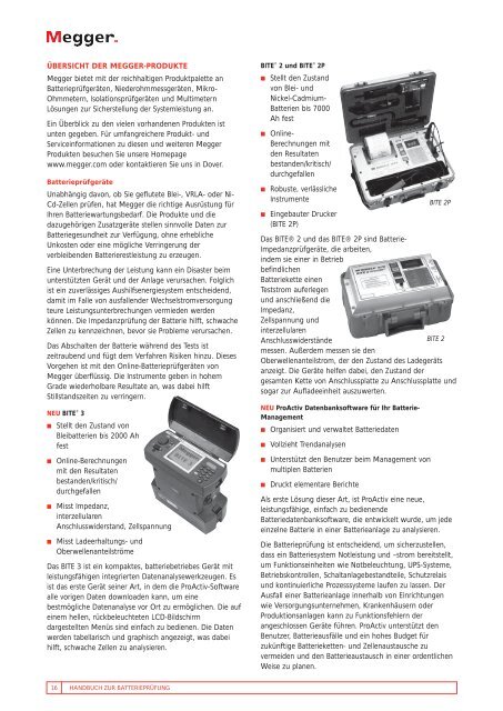 HANDBUCH ZUR BATTERIEPRÃFUNG - TML GmbH