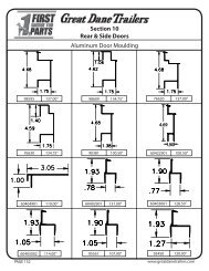 Door Molding & Gasket - Great Dane Trailers